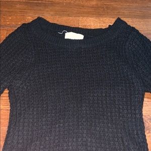 Black knit sweater